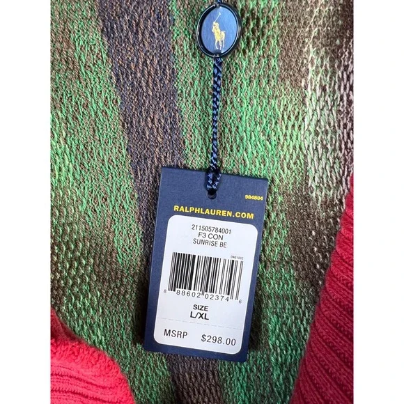 Vintage Polo Ralph Lauren Cardigan Sweater Womens XL Aztec Southwestern NWT* - Picture 9 of 10